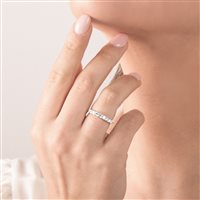 Ringe Mirco Visconti Dame Vera a scalare in Weißgold Diamante 0.68 Ct Z567/30 - Z567/30